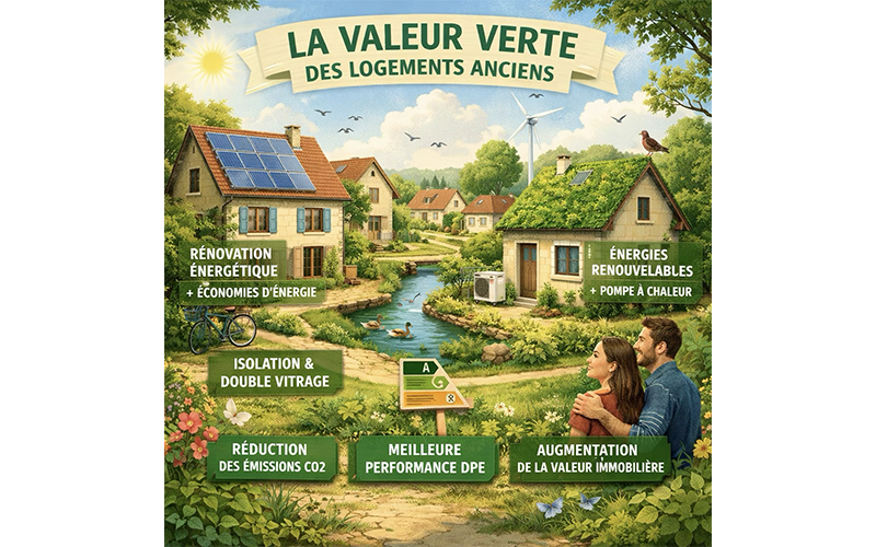 La valeur verte des logements en 2024 - quel impact sur les prix de l’immobilier ancien ?